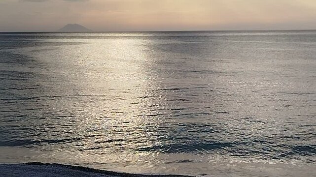 sunset on the beach