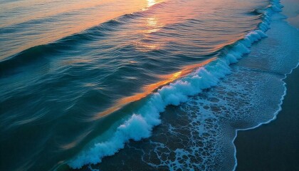 sea waves and sea from aerial view