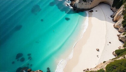 sea waves and sea from aerial view