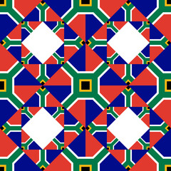 south africa flag pattern design. african background. vector illustration