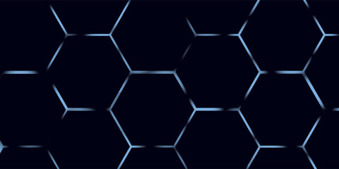 technology background hexagon glow neon line business background theme © Sukriaydi Achmad