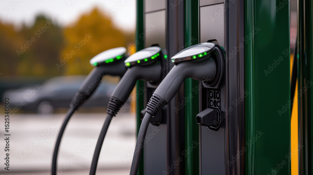Poster efficient ai-powered dashboard displaying optimal recommendations for electric vehicle charging solu