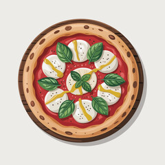 pizza with vegetables