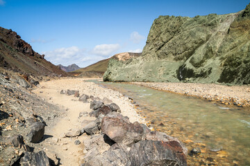 Beautiful landscape of Landmannalaugar in Iceland