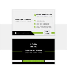 Simple and Clean Business Card design with editable vector template
