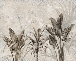 grunge floral background