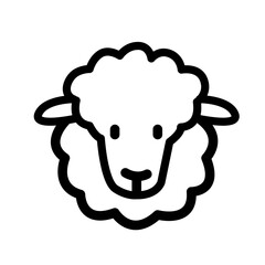 sheep simple vector icon. sleep. dream. lamb. ram