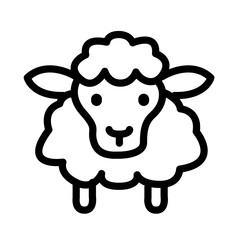sheep simple vector icon. sleep. dream. lamb. ram