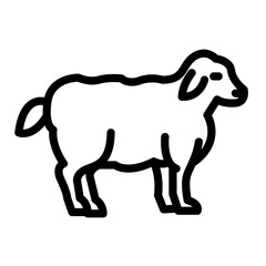 sheep simple vector icon. sleep. dream. lamb. ram