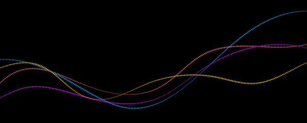 abstract multicolor wave background illustration