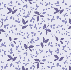 Fototapeta premium Vintage seamless floral pattern. Liberty style background of small golden orange flowers. Small flowers scattered over a white background. Stock vector for printing on surfaces. Realistic flowers.