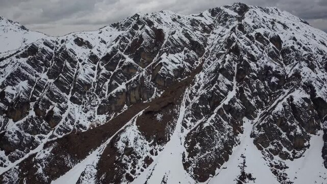 Aerial View of Avalanche Aftermath