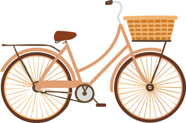 vintage bicycle with basket