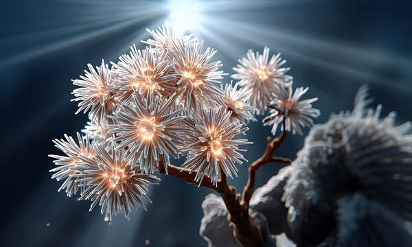 Illuminated bonsai tree design