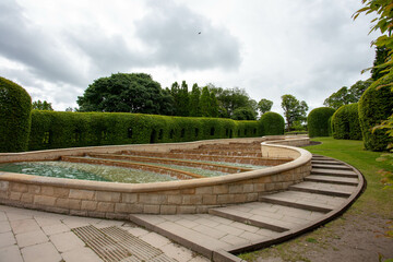 Obraz premium The Water cascade feature. The Alnwick Garden, Northumberland