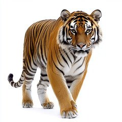 Naklejka premium tiger isolated on white background