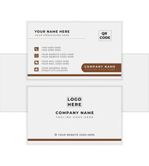 Modern business card template. Flat design vector abstract creative - Vector 
