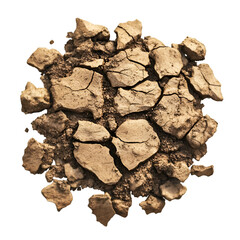 Obraz premium Dry Cracked Earth Texture - Arid Land Surface Detail