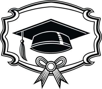 Scroll diploma icon, graduation certificate vector, academic document silhouette, rolled paper graphic, education symbol design