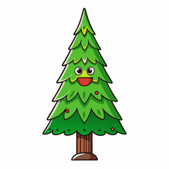 green christmas tree
