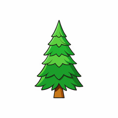 green christmas tree