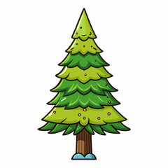 green christmas tree