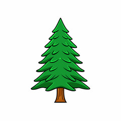 christmas tree vector illustration