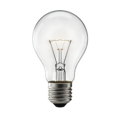 light bulb concept isolated on white or transparent background. PNG