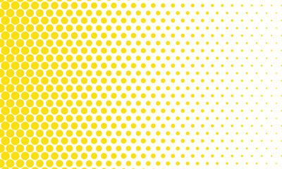 abstract simple yellow halftone dot pattern can be used background.