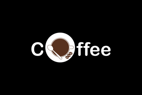 Coffee background, Coffee Logo Design, for cafe cover, magazine, menu book and other uses