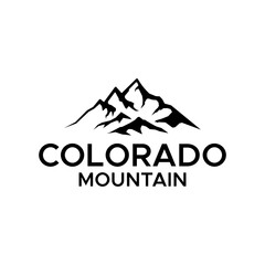Vector colorado mountains icons