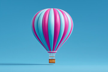Naklejka premium Hot Air Balloon in Sky