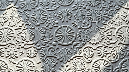 Ornate Embossed Floral Texture