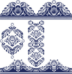 Beautiful flower art and mandala vector design