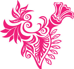 Beautiful flower art and mandala vector design