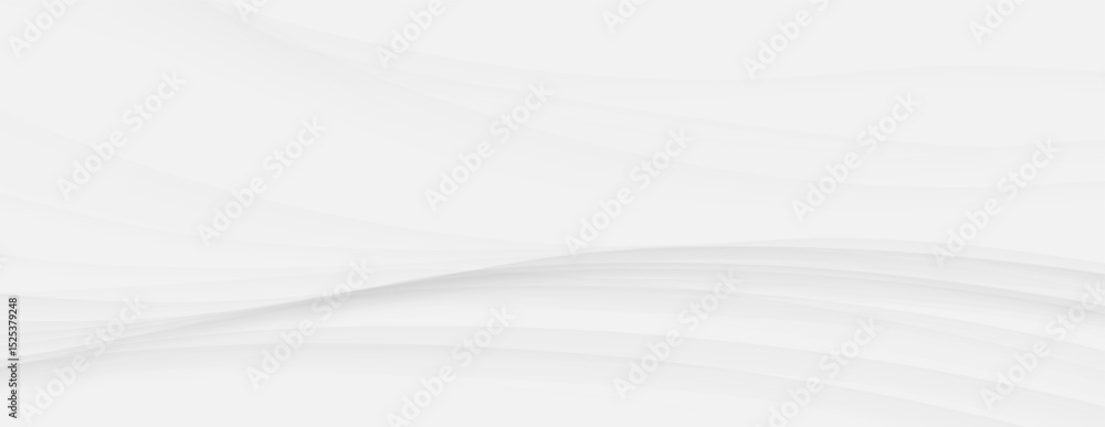 Poster white abstract wave background elegant clean flowing lines modern minimalist light subtle curves