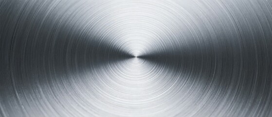 Naklejka premium Circular Metal Texture with Concentric Lines