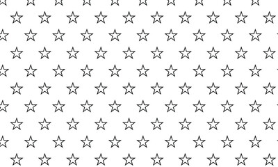 abstract simple black outline star pattern can be used background.