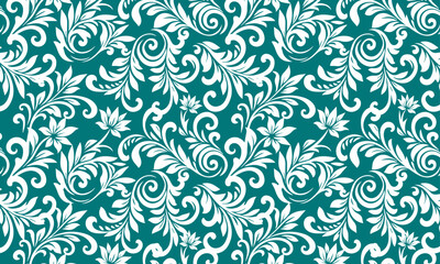 modern background, fabric floral pattern illustration, cloths fashion background design, seamless floral texture, elegant damask pattern, featuring swirling, carpet floral tiles vector design.