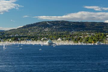 Fototapeta premium Oslofjord during a sunny summer day