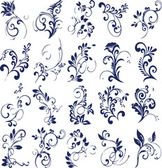 Beautiful flower art and mandala vector design