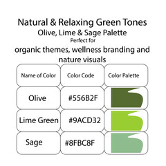 Natural & Relaxing Green Tones.ai
