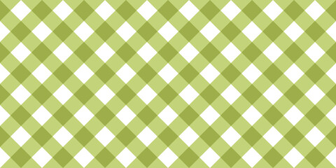 Seamless pastel green gingham pattern