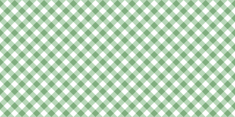 Seamless pastel green gingham pattern