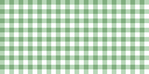 Seamless pastel green gingham pattern