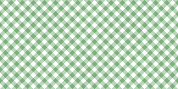 Seamless pastel green gingham pattern