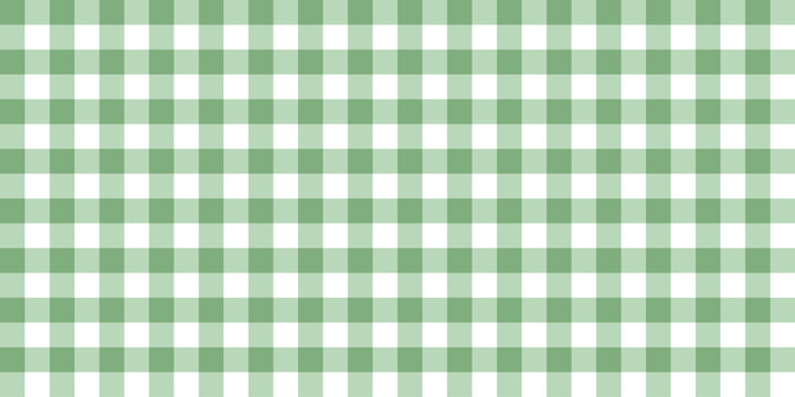 Seamless pastel green gingham pattern