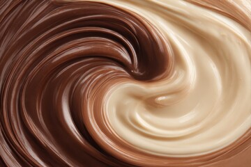 chocolate and milk chocolate swirl background
