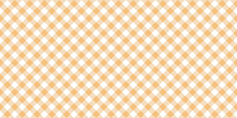 Seamless pastel orange gingham pattern