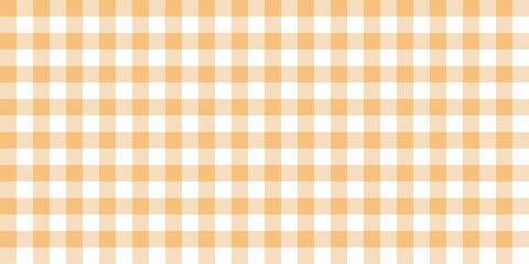 Seamless pastel orange gingham pattern